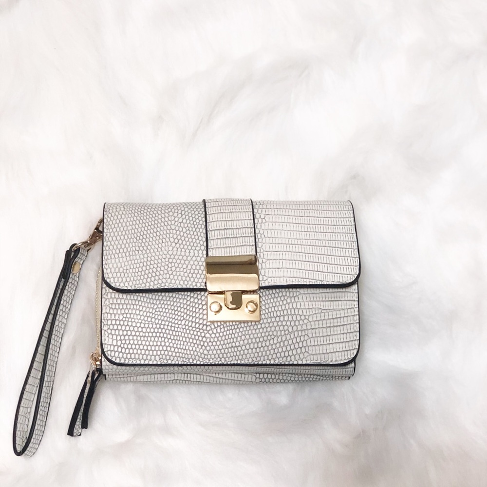 Sondra Roberts squared crossbody/clutch bag NWOT